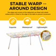 thumbnail image 4 of Easter Eggs Table Cloths for 8 Foot Rectangle Tables, Spring Daisy Eucalyptus Leaves Vintage Patio Waterproof Elastic Fitted Tablecloths, Washable Rectangular Table Cover for Camping, 4 of 8