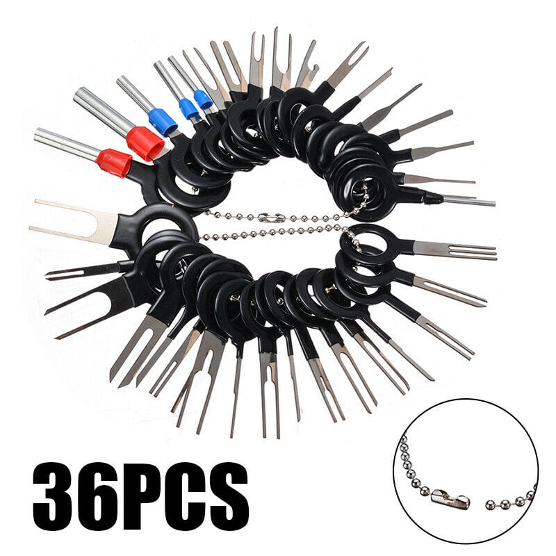 36PCS Car Terminal Removal Repair Tool Wire Plug Connector Extractor Puller Pin 