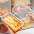thumbnail image 2 of YIKA Tupperware Container Kitchen Large Capacity Kimchi Box Sealed Fresh Keeping Box Food Grade Refrigerator Special Storage Box With Lid Cold Vegetable Box Kitchen Storage Clear, 2 of 6
