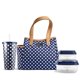 thumbnail image 1 of Bolsa de almuerzo para mujer, con aislamiento para el trabajo, a prueba de fugas y resistente a las manchas, con recipientes y vaso a juego, con cierre de cierre, bolsa de almuerzo color a Fit & Fresh NA, 1 of 6