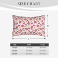 thumbnail image 4 of Zufioo Strawberry And Cheery Print Double-sided Plush Pillow Cover,Decorative Pillow Protector without Pillow Core, Suitable for Sofa, Bedroom, Car-14"x20", 4 of 6