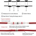 thumbnail image 3 of 50 terminales eléctricos para soldar, tubos termorretráctiles, terminales de cobre eléctricos, conector de cable de alambre, rojo, 3 of 5