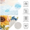 thumbnail image 6 of GZHJMY Bathroom Rug Vintage Sunflower Soft and Absorbent Bathroom Carpet Non-Slip Machine Washable Plush Bath Floor Rug Door Mat for Bathtubs, Toilet,Kitchen, 16x24 in Carpet Runner, 6 of 6