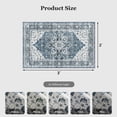 thumbnail image 5 of CHITOOMA 2'x3' Runner Rugs for Kitchen, Machine Washable Rug for Bedroom Dining Room Office with Non-Slip Backing, Stain Resistant Non-Shed, Blue, 5 of 7
