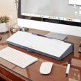 thumbnail image 1 of MessageStor Write & Store Glass Desktop WhiteBoard and Organizer, 1 of 3