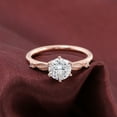 thumbnail image 2 of solitaire jewels 1.5CT Round Moissanite Nature Inspired Engagement Ring For Women, 14K Rose Gold, 2 of 7