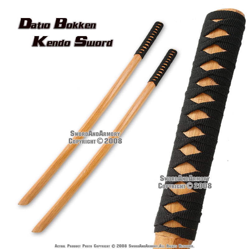39" Set of 2 Training Katana Wooden Bokken Practice Sword