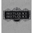 thumbnail image 5 of Beetlejuice Beetlejuice Black Sign Logo Adult Heather Gray Long Sleeve Hoodie-Medium, 5 of 6