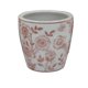 thumbnail image 3 of Conjunto de Macetas Benzara Kerry 4 Piezas, Cerámica Blanca con Flores Rosas, 3 of 5