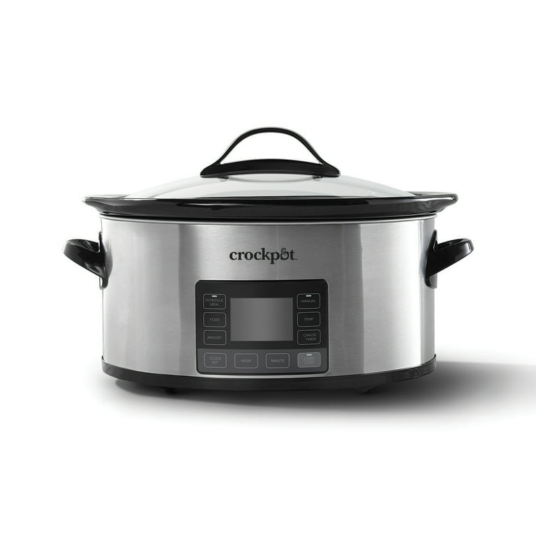 Crock-Pot 6-Quart Slow Cooker with MyTime Technology, Stainless photo 1