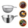 thumbnail image 1 of FUTUREORYY Colander Bowl in Silver for Cream Whipping and Water Storage 2Pcs, 1 of 8
