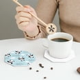thumbnail image 6 of Kll Octagon Drink Coasters Set Of 4,Pu Leather Absorbent Coasters Set Decorative Coffee Cup Coasters Housewarming Gift For Home Decor-Cute Panda Bear, 6 of 9