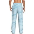 thumbnail image 3 of Fotbe Blue Marble Men's Pajama Pants,Sleepwear Pants,Pj Bottoms Drawstring And Pockets-Small, 3 of 9