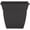 Black, variant on The HC Companies 12 Inch Eclipse Square Planter with Saucer - Indoor Outdoor Plant Pot for Flowers, Vegetables, and Herbs, Black