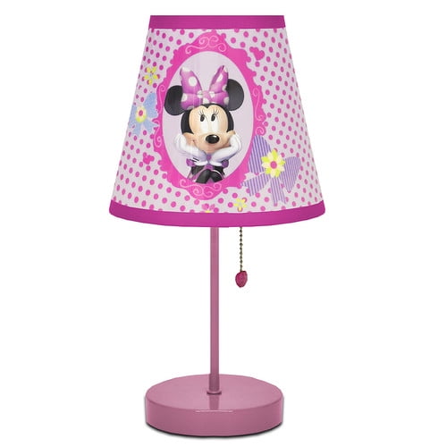 Disney Minnie Mouse Kids Room Table, Disney Table Lamps