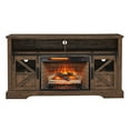 thumbnail image 7 of Mondawe 60 Inch Electric Fireplace Entertainment Center With Door Sensor-Reclaimed Barnwood Color, 7 of 7