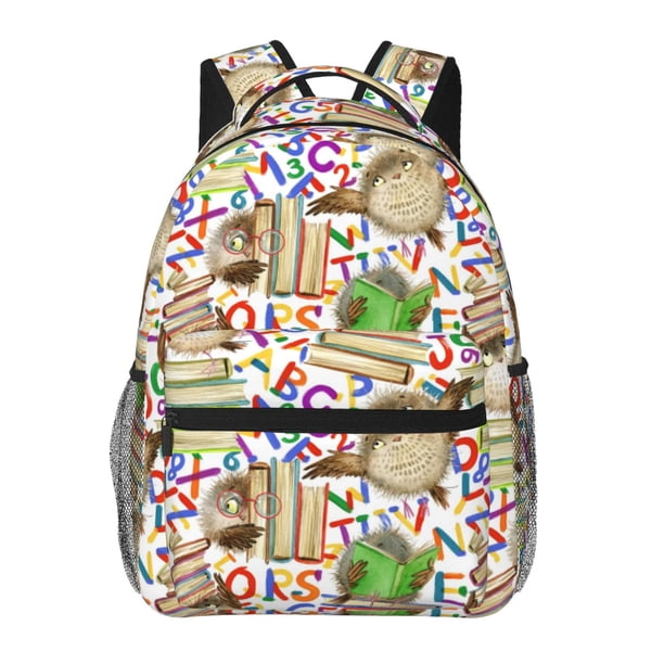 Fotbe Owl Back To School Mochila Casual con Estampado para Escuela, Viajes y Actividades al Aire Libre - Duradera, Ligera y Cómoda