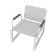 thumbnail image 4 of Whythe PU Leather Low Accent Chair 1.0 in Corten, 4 of 7