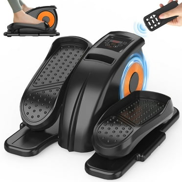 Under Desk Elliptical Machine, Ellipse Leg Exerciser for Seniors Fully Assembled, Quiet & Portable Electric Seated Pedal Exerciser with Remote Control & 12 Adjustable Speeds