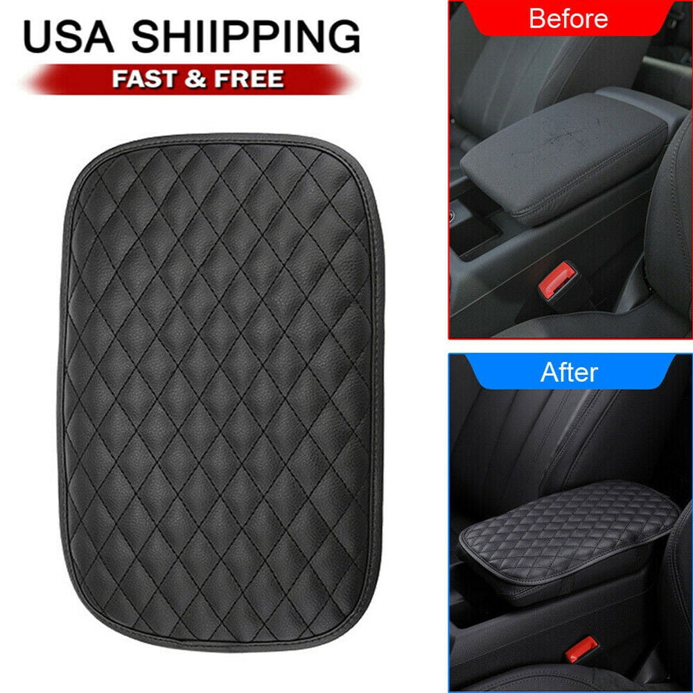 Universal Auto Car Armrest Cover Leather Pad, Center Console Lid, for