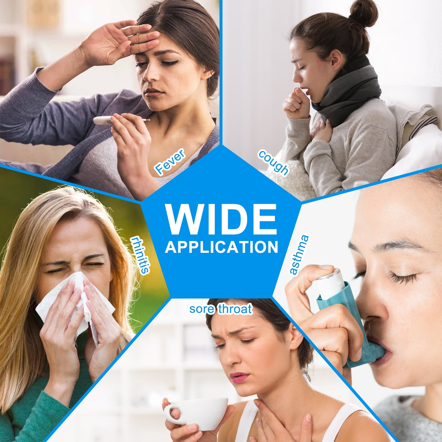 Buy Steam Vaporizer Inhaler Breathe Machine Kit Air Compressor for