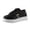 Black, variant on NOKIO Women's 𝖫a𝖼e Up Sneakers Lightweight Non-S𝗅ip Sport Shoes Fashion So𝗅id Color Sneakers Comfortable Casual Athlet𝗂c Shoes with Buckle Decoration for Outdoor Activities