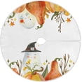 thumbnail image 1 of FMSHPON Halloween Pumpkins Ghost Christmas Xmas Xmas Christmas Tree Skirt Stand Mat for Holiday Party Decoration Indoor Outdoor 48 inches, 1 of 6