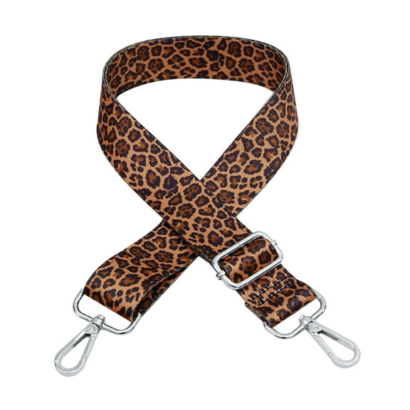 Adjustable Leopard Print Shoulder Strap - Wide Replacement Crossbody Strap for Purse, Handbag, Canvas Bag, Guitar & Messenger Bags