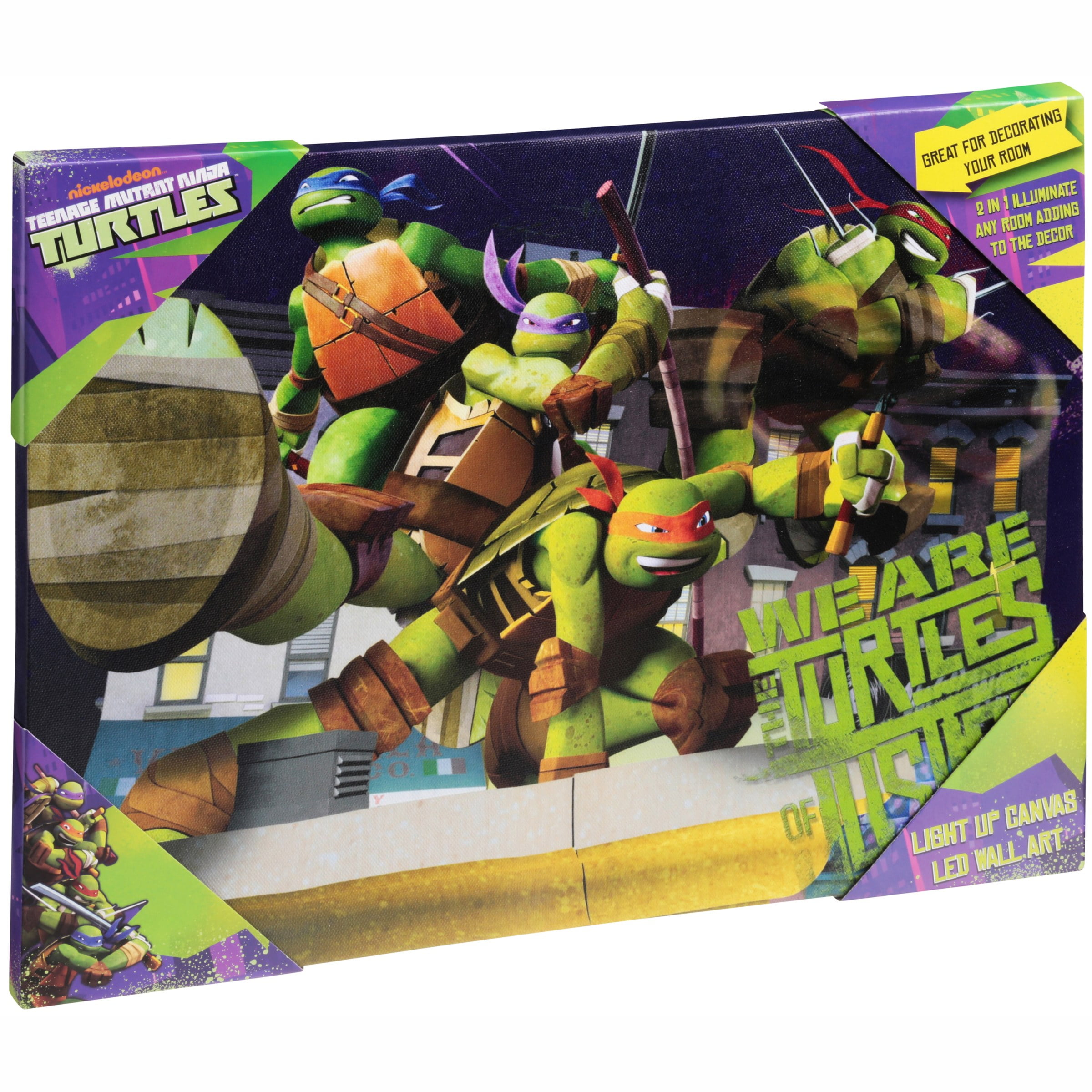 Nickelodeon Teenage Mutant Ninja Turtles Light Up Canvas Led