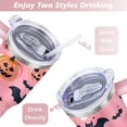 thumbnail image 5 of Halloween Aesthetic Tumbler 40oz - Retro Spooky Cute Ghost Pumpkin Art - Insulated Stainless Steel Mug - BPA-Free, 5 of 7