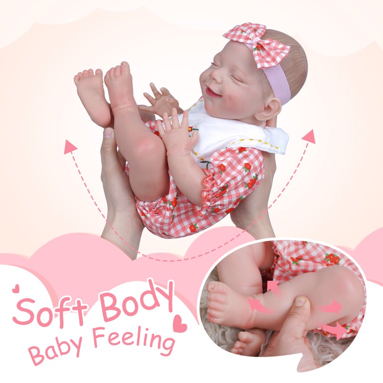 Lifelike Reborn Baby Dolls - 20-Inch Sweet Smile Realistic-Newborn Baby  Dolls Soft Body Sleeping Baby Girl Real Life Baby Dolls with Toy  Accessories Gift Set for Kids Age 3+ 