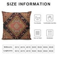 thumbnail image 5 of MLJA Persian Carpet Tribal Pattern Throw Pillow Cover Persian Embossing Ethnic Geometric Chaotic Zigzag Pillow Case Decorative Men Women Boy Girl Room Cushion Cover for Home, 5 of 5