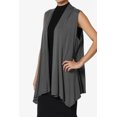 thumbnail image 3 of TheMogan Gilets Longs pour Femmes Sans Manches Légers Cardigan Ouvert, 3 of 7