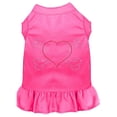 thumbnail image 1 of Robe Cœur en Strass et Os Croisés Rose Vif 4X (22), 1 of 1