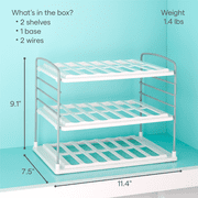 YouCopia UpSpace® Water Bottle Organizer, 3-Shelf Adjustable Rack for Kitchen and Pantry