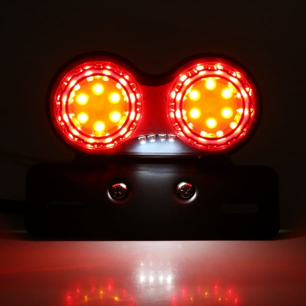 PHARES - OPTIQUES Feu arrière moto LED rétro rouge arrière Lampe d
