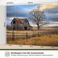 thumbnail image 4 of 69"x98" Wall Mural Peel and Stick Wallpaper Rustic Farmhouse Vintage Barn Country Field Landscape Rustic Wall Decor Self Adhesive Removable Wall Stickers for Bedroom Living Room, 4 of 7