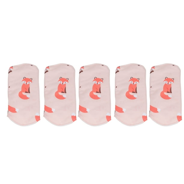 Almohadilla Menstrual Lavable Reutilizable, Paño Protector De Bragas Reutilizable, Transpirable, Lindo Patrón De Zorro Rojo, Capa Exterior Resistente Al Agua, Agradable Para La