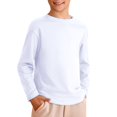 thumbnail image 2 of Gubotare Toddler Boys Long Sleeve Shirts Boys Long Sleeve Crew Neck T-Shirt with Chest Print Size 3T 4T (White,3-4 Years), 2 of 4