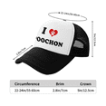 thumbnail image 3 of I Heart Poochon Dog Love Pets Funny Trucker Hat Baseball Cap, 3 of 5