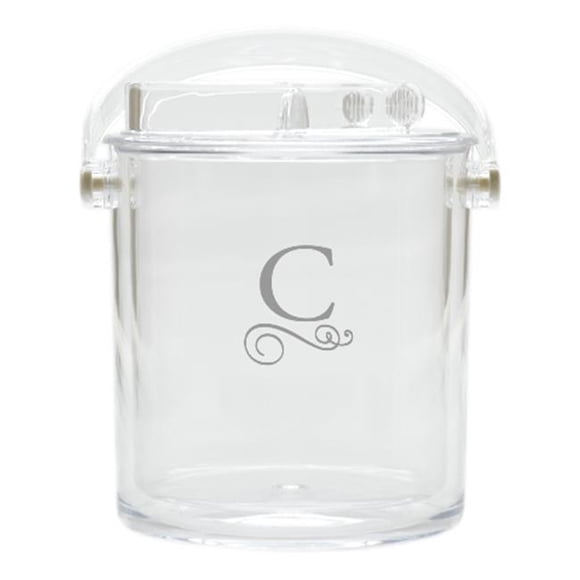 Acrylic Insulated Ice Bucket With Tongs-Pi-Flourish-L
