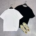 thumbnail image 4 of Camiseta de manga corta de verano para hombre, camiseta de marca de moda con parche tejido, camiseta holgada de manga corta para pareja, 4 of 5