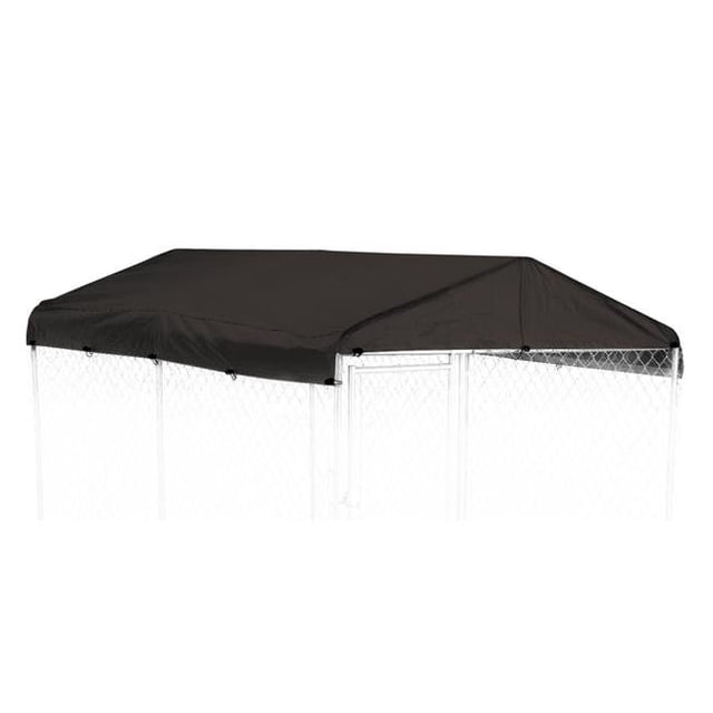 8 x 6.5 ft. Black Kennel Cover Tarp