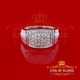 thumbnail image 2 of King of Bling's 0.25ct Real Diamond 925 Sterling White Silver With Fashion Men's Ring Size 10, 2 of 11