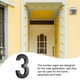 thumbnail image 4 of Wosthever Números de casa para exterior Accesorio de bricolaje simple y resistente Número 4 Decoración del hogar Numero 3 Wosthever HA059682-04, 4 of 6