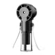 thumbnail image 1 of Ventilador de mano portátil con pulverizador, alimentado por USB, 4 velocidades, minihumidificador resistente negro, 1 of 9