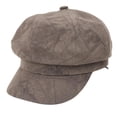 thumbnail image 2 of Gorra de pico de pato con visera plana, estilo moderno, vintage, retro, británica. Café, 2 of 9