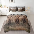 thumbnail image 2 of Manfei Highland Cow 7-Piece Twin Bedding Sets,Farm Animal Bedding Comforter Set,Rustic Plant Sheet Sets For Men Women,Microfiber Bedroom Decor Reversible, 2 of 8