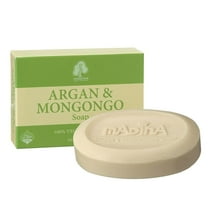 Madina Argan and Mongongo Oil Moisturizing Soap Bars, Hydrating and Nourishing Skincare, 3.5 oz Each, 6 Pack