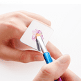 thumbnail image 1 of Paleta de colores de maquillaje para decoración de uñas Anillo de acero inoxidable Mini anillo Paleta de amor sonriente cuadrada pequeña, 1 of 5